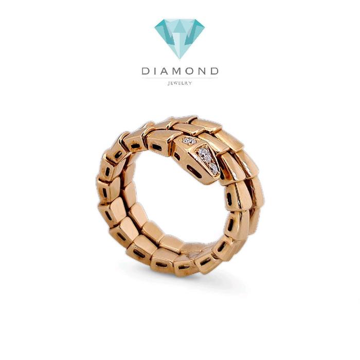 Ulo Serpenti two row Diamond Ring 18K / Diamond Jewelry 8CBD16400RB