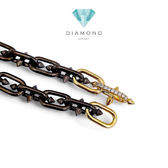 Hardware Titan Diamond Bracelet 18K / Gelang Rantai Titan Berlian 18K /Diamond Jewelry 134GBD452000AB-HT