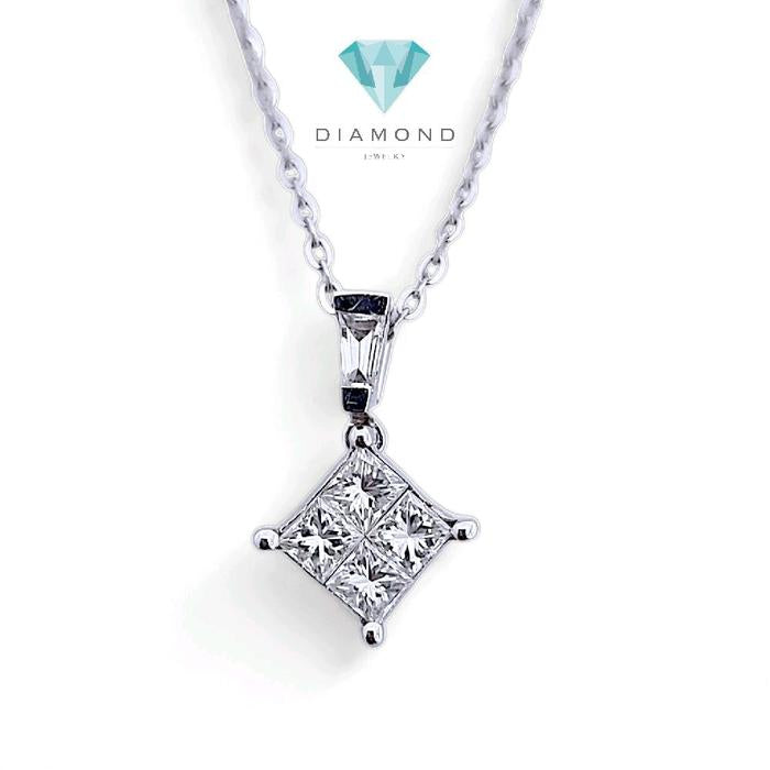 Liontin Square Diamond 18K / Diamond Jewelry 64LBGT6193WP
