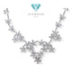 Flower Diamond Necklace / Diamomd Jewelry