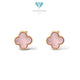 Vintage Alhambra Pink Mop Earrings 18K / Diamond Jewelry / 109ABD840O0AB