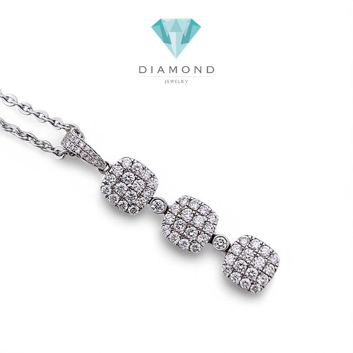 Liontin Cushion Diamond 18K / Diamond Jewelry