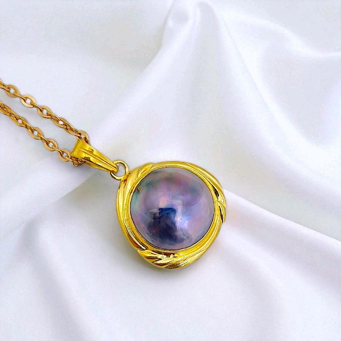 Liontin Black Pearl 18K / Diamond Jewelry 281LM407LS