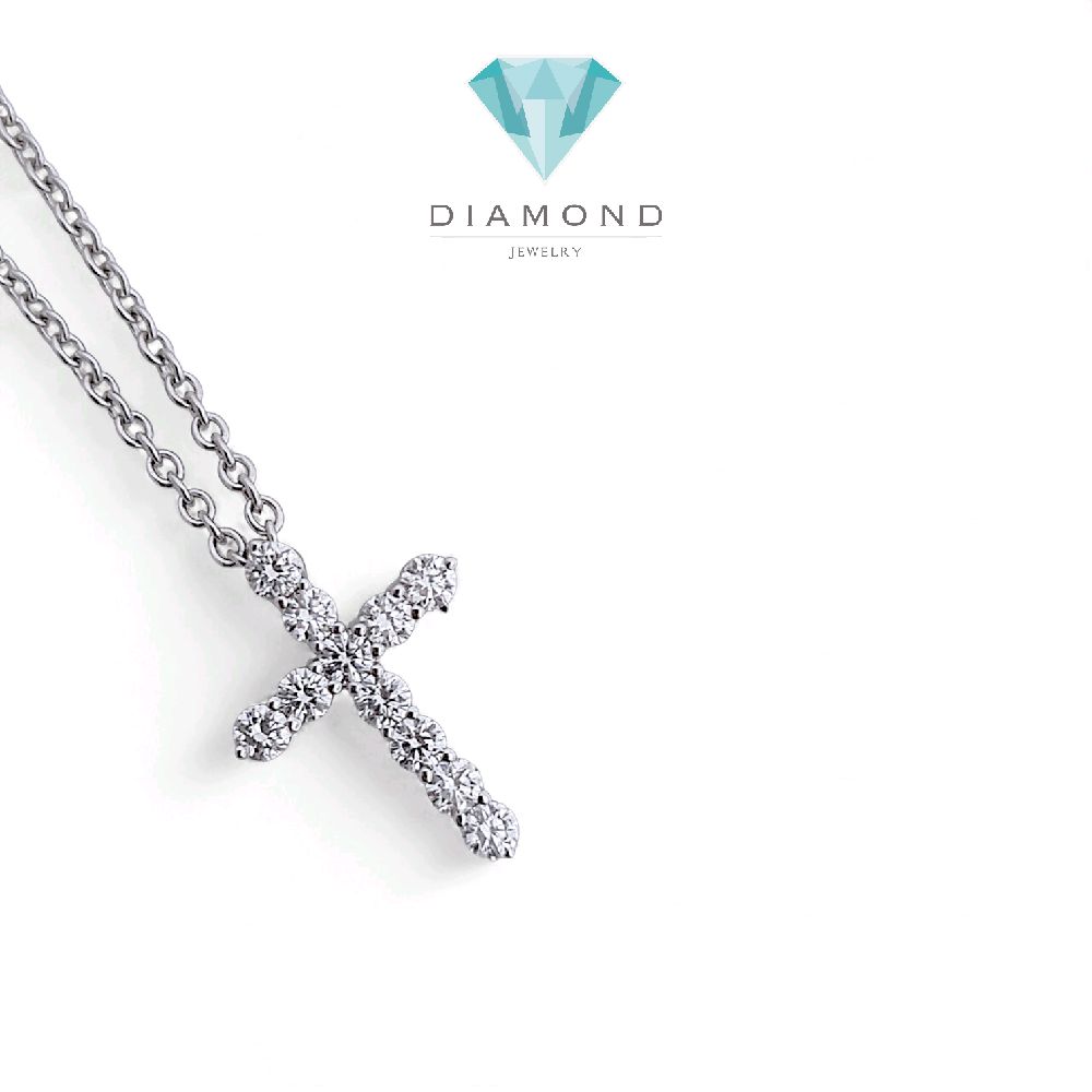 Cross Diamond Necklace 18K / Kalung Salib Berlian 18K / Diamond Jewelry 122KB54000AB HT