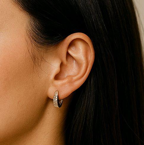 Leaf Gold Earring 750K / Anting Emas Daun 750K / Diamond Jewelry 408AMS217LS-HT