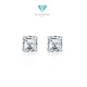 Asscher Cut AD Kristal earring 18K gold Diamond Jewelry-364AMS2LS