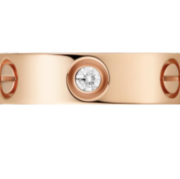 Love ring diamond Ring Rose Gold 18k-Diamond Jewelry