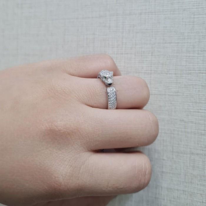 Diamond Ring Panther crt Diamond Ring 18K / Diamond Jewelry-HT Berlian Perhiasan Jewellery Emas-81CBD138000AB-HT