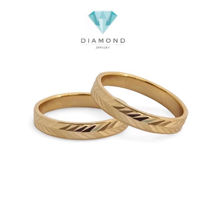 Cincin Kawin Emas 700K Rose Gold-Diamond Jewelry-421CMS234LS-422CMS245LS-HT