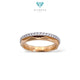 Yellow Gold Signature Diamond Ring 18K / Diamond Jewelry / 125CBD82500AB