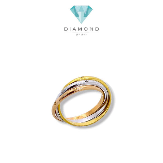 Trinity Gold Ring 16K / Cincin Emas Trinity 16K / Dimond Jewelry / 438CMS201LS