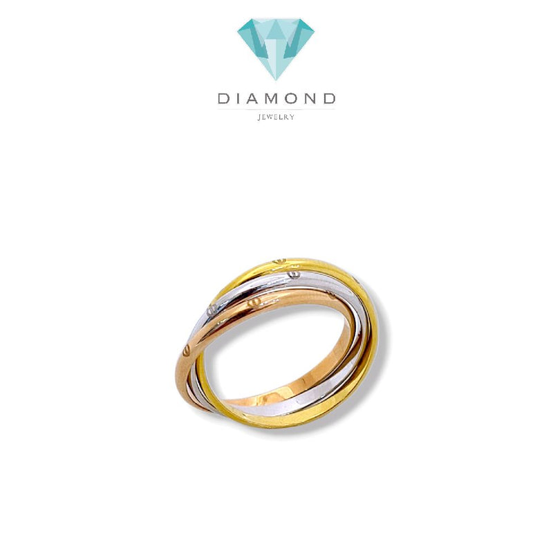 Trinity Gold Ring 16K / Cincin Emas Trinity 16K / Dimond Jewelry / 438CMS201LS