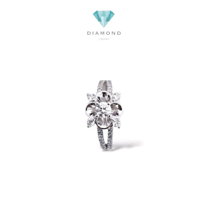 Flower Diamond Ring 18K / Cincin Bunga Berlian 18K / 387CB368LS