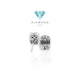 Diamond piecut emerald earring-anting berlian kotak 18k-Diamond Jewelry