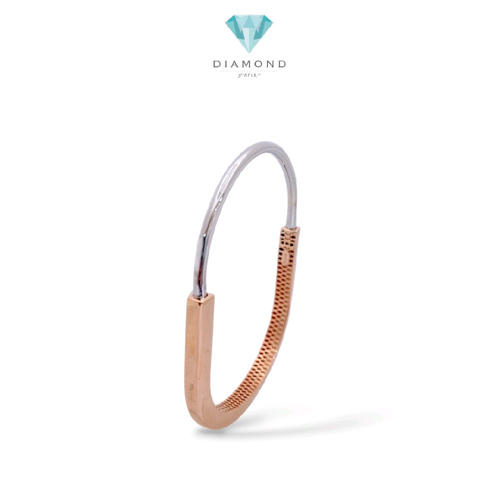 Lock Bangle Rose Gold 17K / Gelang Gembok Rose Gold 17K / Diamond Jewelry / 470GMS730LS