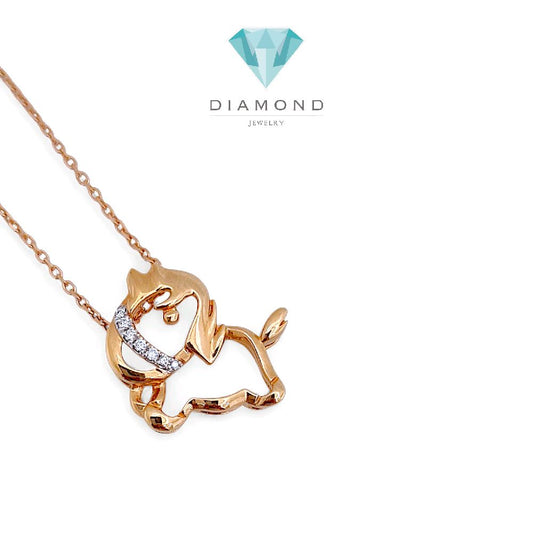 Uniqorn Diamond Necklace 18K / Kalung Berlian Kuda Poni 18K / Diamond Jewelry 120KB43000AB HT