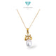 Gold Pearl Pendants 23K / Liontin emas mutiara 23K / Diamond Jewelry / 206LMSWP5