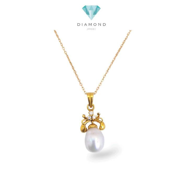 Gold Pearl Pendants 23K / Liontin emas mutiara 23K / Diamond Jewelry / 206LMSWP5