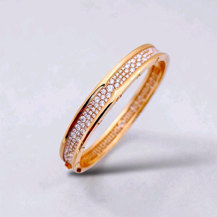 Bvlgari Zero 1 Rock Bangle 18K / Diamond Jewelry / GBD865000ABLS