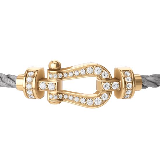 Fred medium custom Diamond 18K gold bracelet Diamond Jewelry