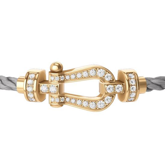 Fred medium custom Diamond 18K gold bracelet Diamond Jewelry