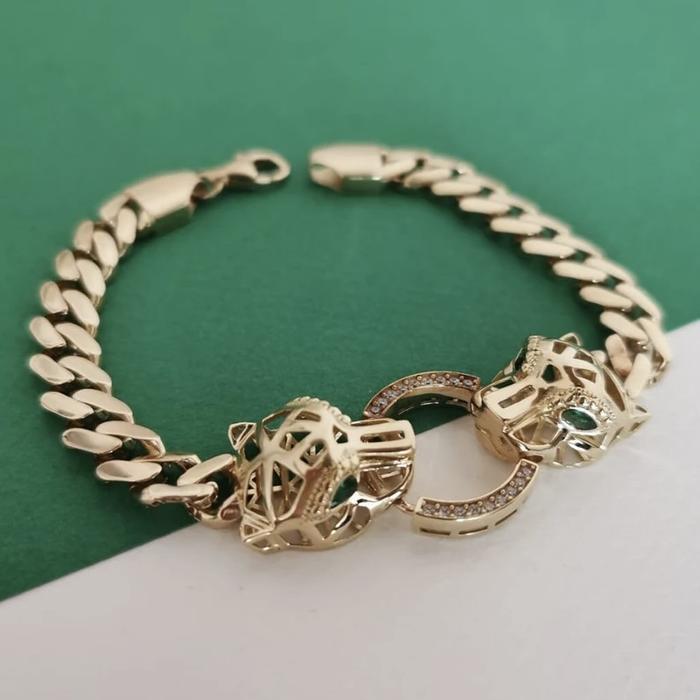 Duo panther bracelet 18k gold Diamond -Diamond Jewelry