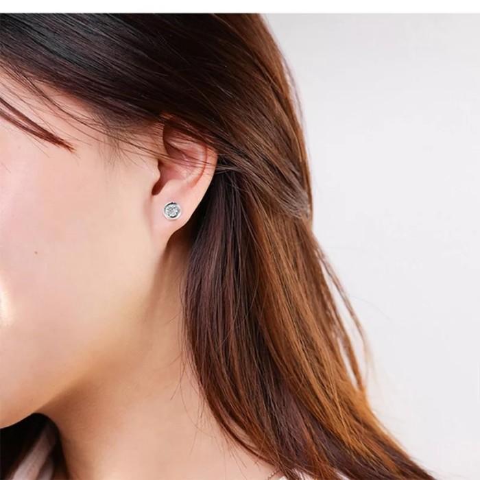 Diamond Earring Anting Berlian white /rose gold 18 Diamond Jewelr