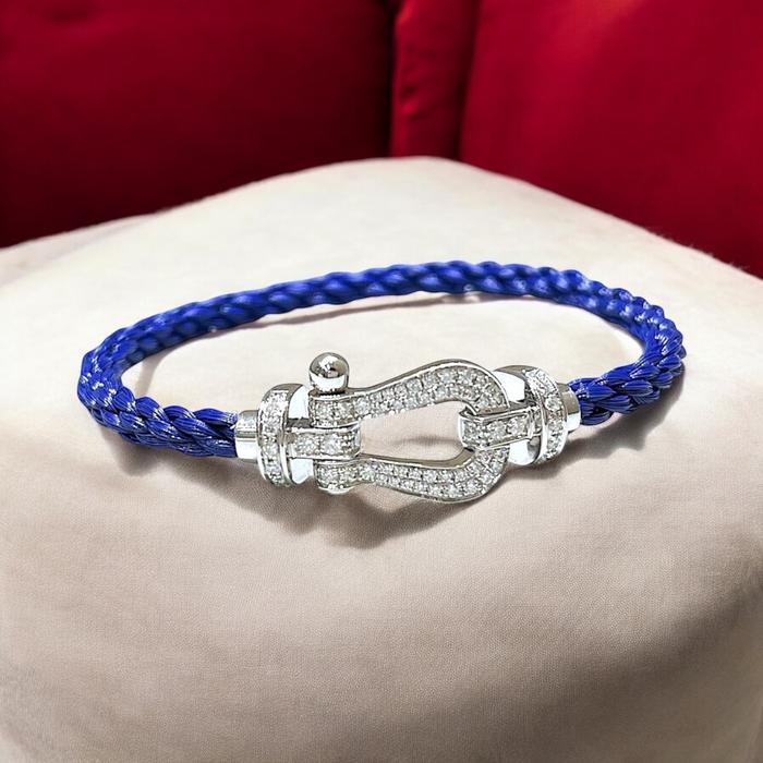Force Diamond Bracelet Horse Shoe 18k/Gelang Tali Emas Berlian-Diamond Jewelry-HT-366GBD8000LS-HT
