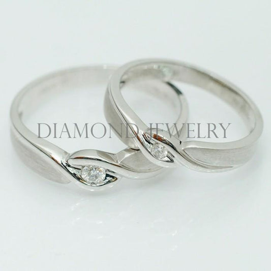 Cincin Kawin/Wedding Ring - Diamond Jewelry Two Tone 01020832/01020833