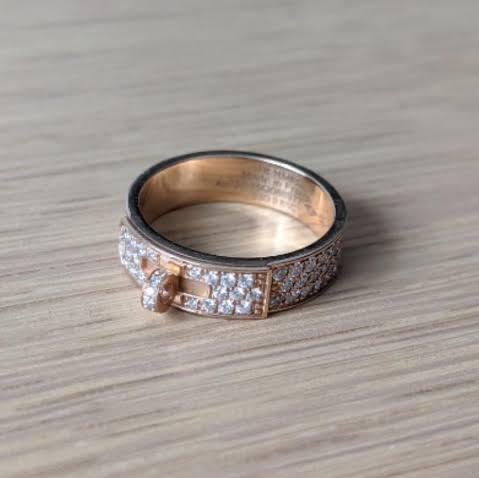 kelly pave diamond ring 18K Rose GoldDiamond Jewelry