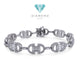 Tennis Double D Diamond Bracelet 18K / Gelang Berlian Tennis Double D 18K / Diamond Jewelry 399GB23100VIONLS-HT