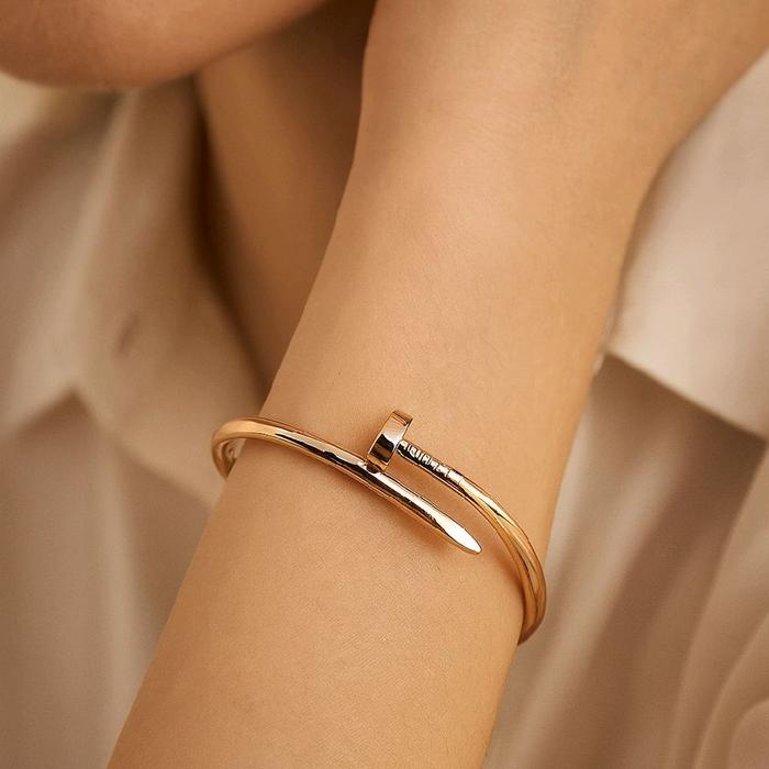 Nail Juste Bracelet 18K / Gelang Paku 18K / Diamond Jewelry 416GBD1453RY-HT