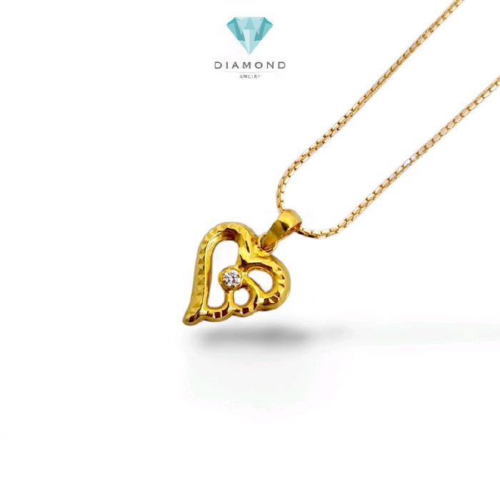 Gold Heart Pendants 18K / Liontin Emas Hati 18K / Diamond Jewelry / 254LMSWP1