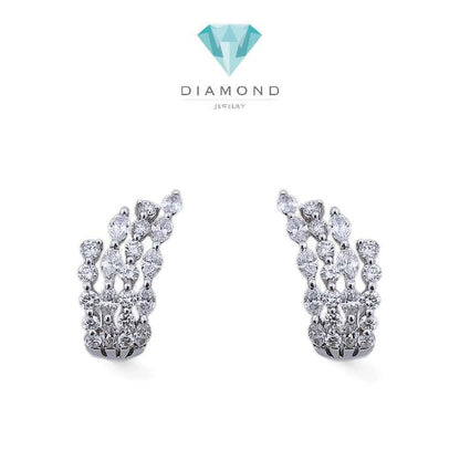 Sparkling Diamond Cuf Earring 18K / Diamond Jewelry