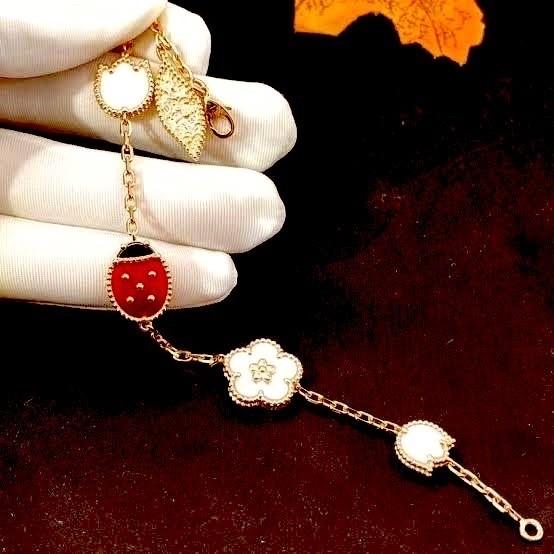 Lucky Spring VCA Bracelet/necklace 18gold Diamond Jewelry