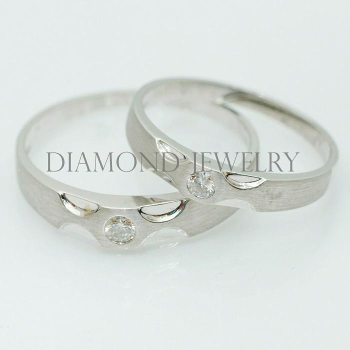 Cincin Kawin/Wedding Ring - Diamond Jewelry Two Tone 01020810/01020811