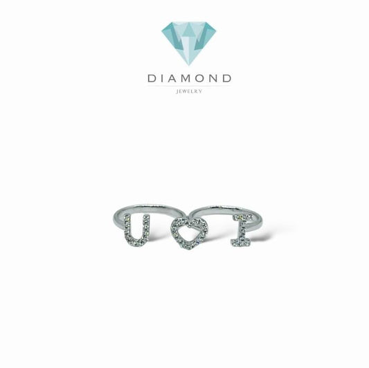Love Confession Diamond Ring 18k gold-Diamond Jewelry