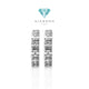 Baguette diamond hoop earring 18k/anting hoop berlian baguette/anting berlian clara baguette-Diamond Jewelry