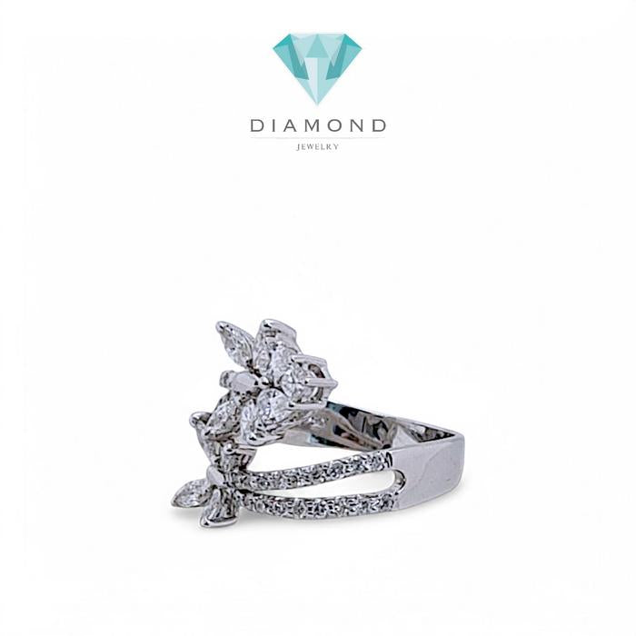 Butterfly Vintage Diamond Ring 18K / Diamond Jewelry/ cincinn  Emas Berlian bunga kupu