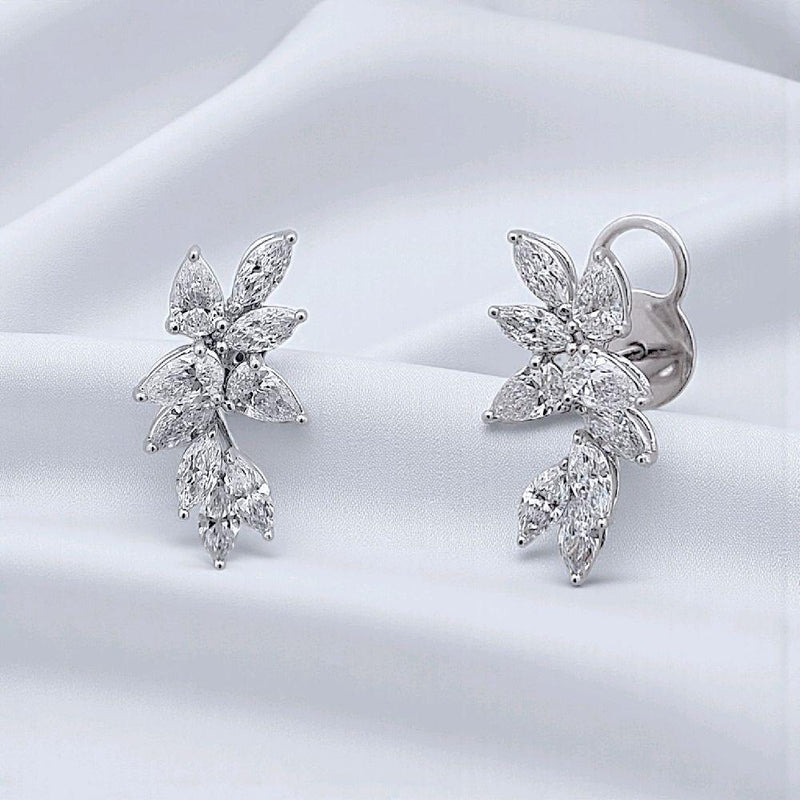 Leaf Diamond Earring 18K / Anting Berlian Daun 18K / Diamond Jewelry 2AB2550ANN-HT