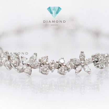 Diamond Bangle - Gelang Berlian - Diamond Jewelry - White 03030427