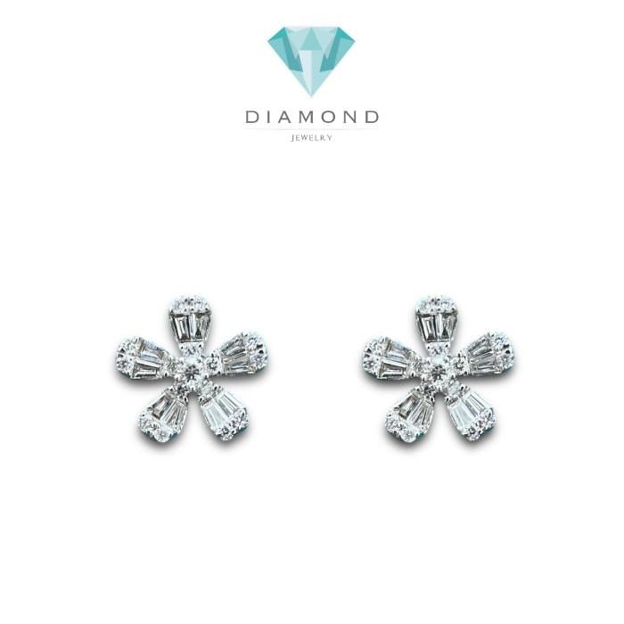 Flower Diamond Earring/Anting Bunga 18K/ Diamond Jewelery-373ABACE477LS-HT