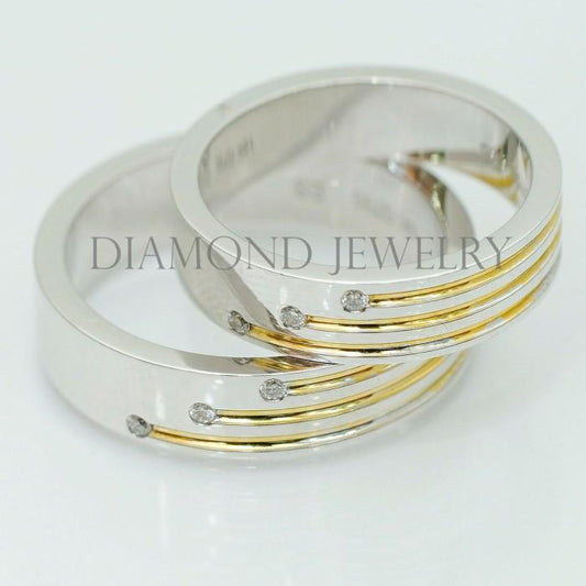 Cincin Kawin/Wedding Ring - Diamond Jewelry Two Tone 01020880/01020881