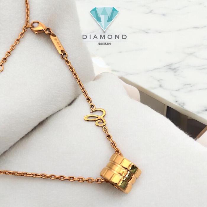 Kalung Ice cube Fashion Gold Rose Gold 18K-Diamond Jewelry