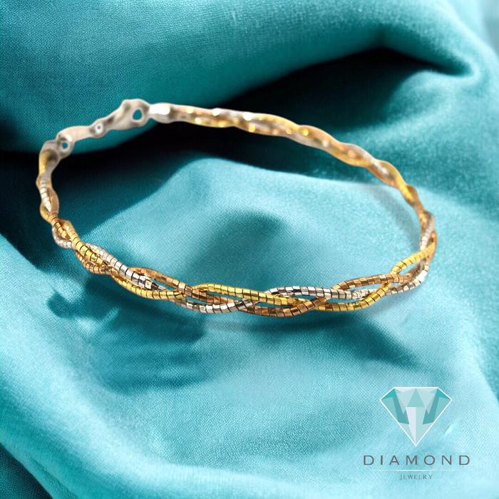 Gelang Emas Tali 3 Color 750K-Diamond Jewelry-298GMSLS-HT