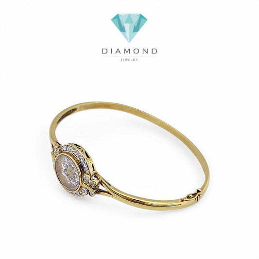 Diamond Bangle - Gelang Berlian - Diamond Jewelry - Rose Gold 03030436