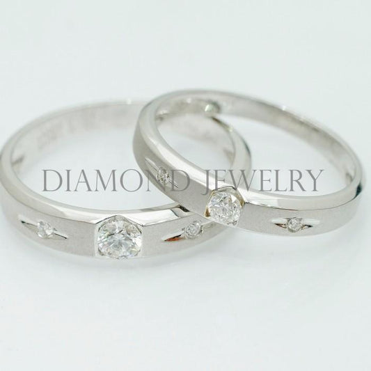 Cincin Kawin/Wedding Ring - Diamond Jewelry Two Tone 01020774/01020775