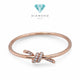 Knot Diamond Bangle 18K / Diamond Jewelry