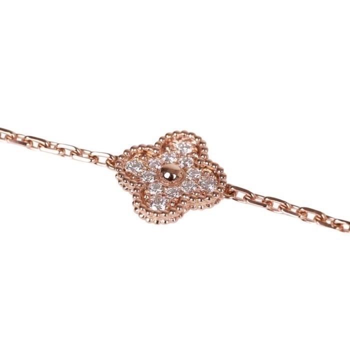 Sweet diamond gold clover vc 18k-Diamond Jewelry