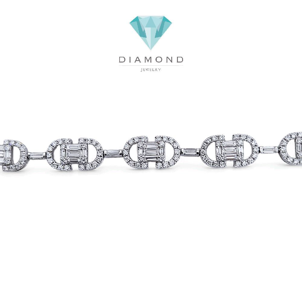 Tennis Double D Diamond Bracelet 18K / Gelang Berlian Tennis Double D 18K / Diamond Jewelry 399GB23100VIONLS-HT